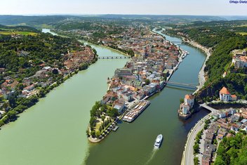 Passau - die Dreiflüssestadt - und Umgebung